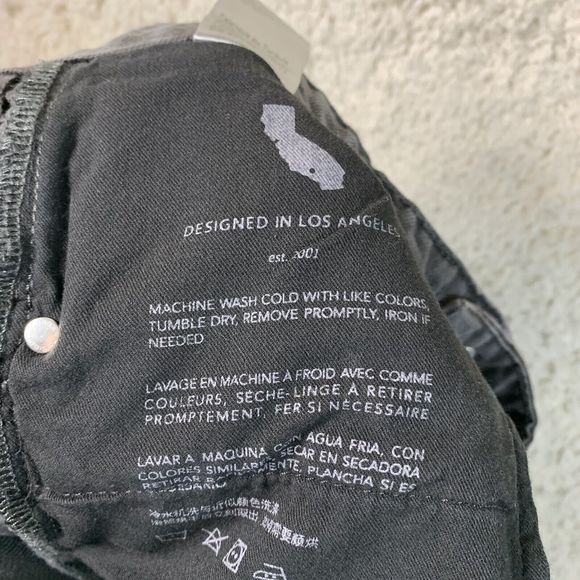 AG Adriano Goldschmied NWT Gray Alexxis Straight High-Rise Jeans Women’s Size 33 - Picture 8 of 8